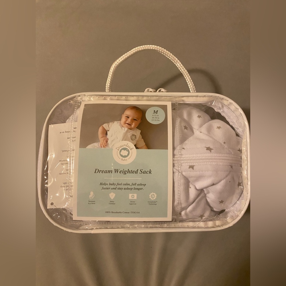 Dreamland Weighted Sack New with Tag size M 6-12 months 26-30in 15-24lbs - Picture 7 of 12